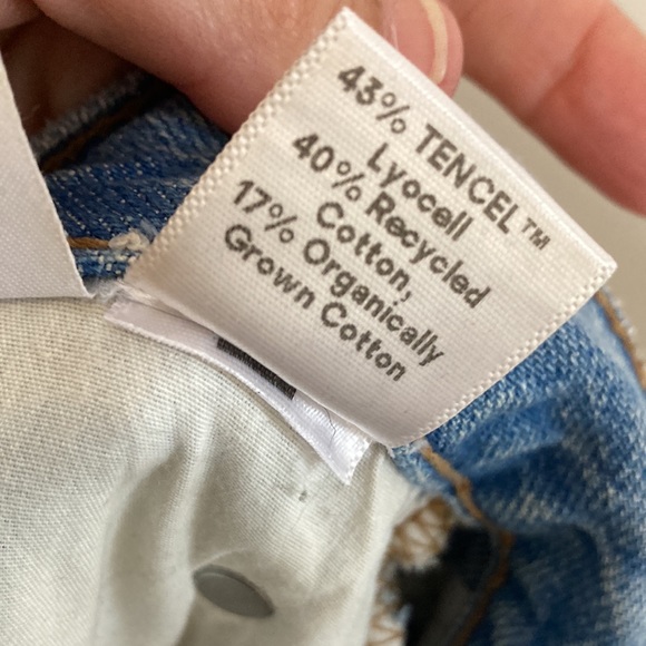 Reformation Jeans Womens 28 Zoe High Rise Loose Montauk Destroyed Light Blue - Picture 11 of 12